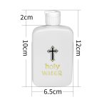 White Plastic Holy Water bottle With cross - Image 3