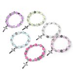 Crystal rosary bracelet