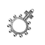 Zinc Alloy Cross Ring Prayer Bead Pendants Wholesale A37 - Image 4