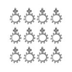 Zinc Alloy Cross Ring Prayer Bead Pendants Wholesale A37 - Image 6