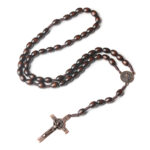 Christ Rosary Wooden 8mm*10mm Beads N24 - Image 7