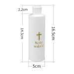 White Plastic Holy Water bottle With cross - Image 4