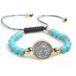 Exorcism Medal Saint Benedict Bracelet-C06
