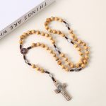 Catholic Rosary Necklace 10mm Beads - Image 7