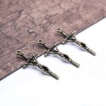 4.3*1.7cm Fashion Alloy Saint Benedict Crucifix Rosary Centerpieces Cross - Image 2