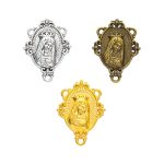 DIY Jewelry Accessories Vintage Zinc Alloy Electroplated IMMACULATEHEARTOF MARYPRAYFOR US Connector Wholesale Factory