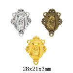 DIY Jewelry Accessories Vintage Zinc Alloy Electroplated IMMACULATEHEARTOF MARYPRAYFOR US Connector Wholesale Factory - Image 3