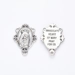 DIY Jewelry Accessories Vintage Zinc Alloy Electroplated IMMACULATEHEARTOF MARYPRAYFOR US Connector Wholesale Factory - Image 5