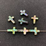 Natural Abalone Shell Cross-shaped Christian Catholicism Crosses 13*18mm Beaded DIY Jewelry Necklace Accessories - Image 4
