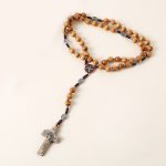 Catholic Rosary Necklace 10mm Beads - Image 3