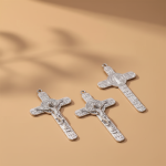 7.8cm*4.5cm Christian Orthodox Wholesale Alloy Metal Catholic Crucifix Cross Pendant With Saint Benedict - Image 4