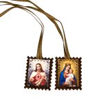 Catholic Scapular Vintage Medal Protector Holy Hanging Ornament Talisman Virgin Jesus Ornament Wholesale