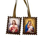 Catholic Scapular Vintage Medal Protector Holy Hanging Ornament Talisman Virgin Jesus Ornament Wholesale - Image 2