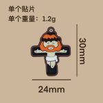 Cave Shoes PVC Soft Rubber Small Shoe Flower Buckle Beach Shoes Model 【1set=18pcs】 - Image 3