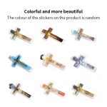 Christmas Exquisite Ornaments Rosary Religious Cross Hand-Knitted Plastic 8mm Beads Christ Catholic Church Jewelry Necklaces - Image 6