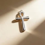 Cross-border Ancient Egyptian Life Fu Anka Stainless Steel Silver Vintage Totem Pendant Men's Women's Jewelry Accessories - Image 3