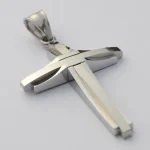 Cross Titanium Steel Multi-Layer Large Necklace for Men Versatile Fashion Chains Hip-hop Style Stainless Steel - Image 2