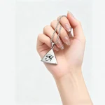 European American Horus Eye Pyramid Box Ethnic Stainless Steel Necklace Retro Totem Personality Unisex Pendant Jewelry - Image 4
