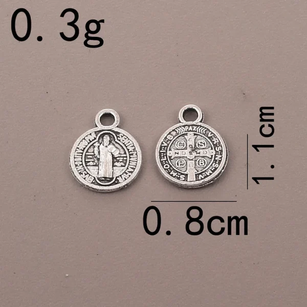 Hot-Selling Religious Catholic Cross Pendant Necklace Antique Silver Plated Zinc Alloy DIY Jewelry for Wedding Party &am