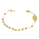 Catholic Rosary Bracelet Jesus Christ Prayer Religious Cross Jewelry Saint Benedict Pendants Stainless Steel Bead Chain - Image 2
