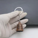 Vintage Small Metal Bell Guadalupe Pendant for Car Bag Decoration Jewelry Keychain Accessories - Image 6