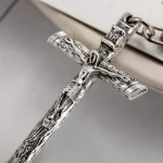 Mecrt Catholic Crucifix Retro Cross Keychain Religious Easter Backpack Car Pendant-Wholesale Product - Image 4