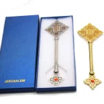 22*7cm Metal Plated Alloy 3D Custom Design Jerusalem Cross Rosary Religious Ornaments Holiday Decoration - Image 6