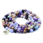 Natural Stone Emperor Turquoise Bracelet 108 Om Lotus Symbol Yoga Bracelet Emperor Pine Religious Buddhism Luxury Jewelry Gifts - Image 5