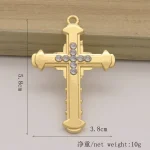 Christian Themed Cross Pendant Church Gift Metal Key Chain Bag Accessories Hanging Accessories Car Key Chain Pendant - Image 4