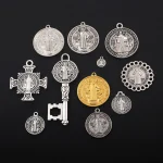 Hot-Selling Religious Catholic Cross Pendant Necklace Antique Silver Plated Zinc Alloy DIY Jewelry for Wedding Party & Gift - Image 3