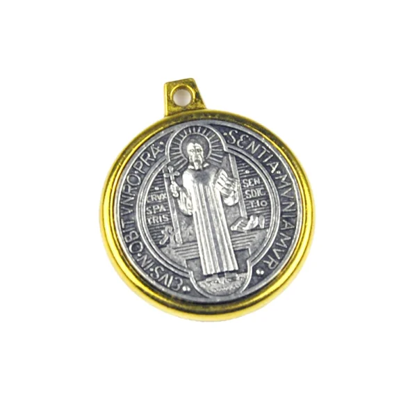 Christianity Alloy Pendant St. Benedict’s Pendant in Nusia Catholic Religious Jewelry Church Easter Gift