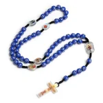 Plastic Rosary Religious Cross 10mm Beads Catholic Rosaries Gilding Jewelry Necklaces Holy Communion Engagement Gift - Image 5