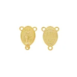 Catholic Zinc Alloy Jewelry Rosary Accessories Triangular DIY Jesus Connector Accessories Wholesale - Image 3