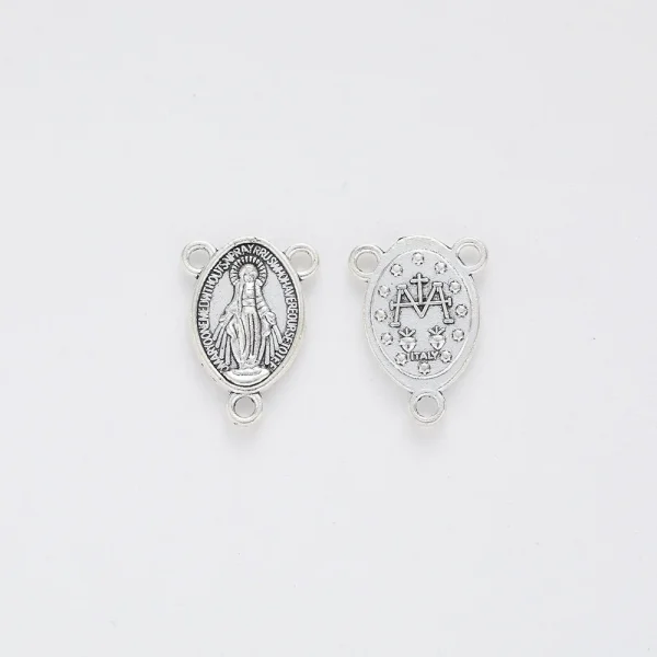 Catholic Zinc Alloy Jewelry Rosary Accessories Triangular DIY Jesus Connector Accessories Wholesale