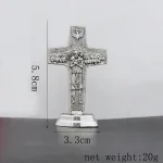 Mecrt Home Decorations Collection Vintage Gold/Silver Metal Cross Table Ornaments for Souvenirs Business Birthday Craft Gift - Image 5