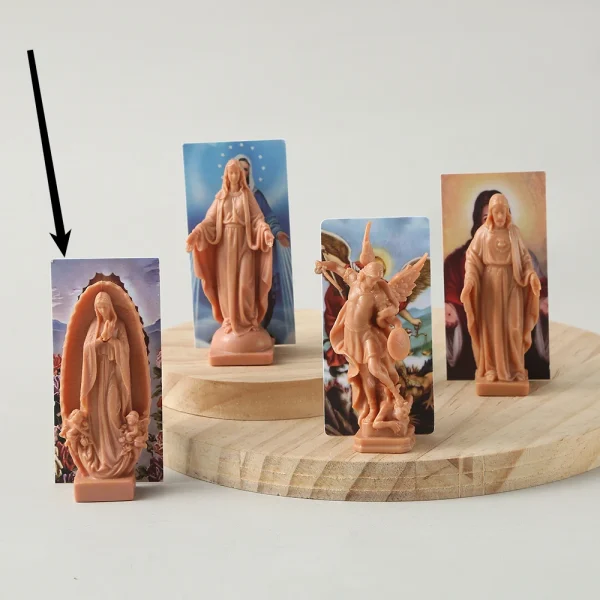 Mecrt Catholic Ornament Our Lady of Jesus Christian Icon Decoration Portrait Guadalupe Colorful Plastic Decoration