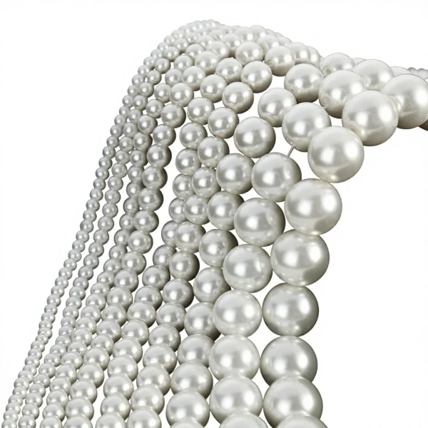 Glass Synthetic Round Imitation Pearl Fake Pearl DIY Jewelry Accessories Loose Beads High Quality 3MM-18MM Factory Suppl