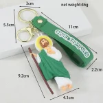 Hot Selling PVC & Silicone Soft Rubber Creative Keychain Pendant Virgin Guadalupe Accessories Gift Wholesale - Image 4