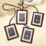 Mecrt Exclusive Handcrafted Catholic Scapular Jewelry Virgin Mary Christmas Easter Religious Amulet Catholic Sacramentals Gifts