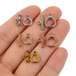Manufacturer Accessories DIY Fashion Simple Round Gold Silver OT Buckle Necklace Bracelet Tail Buckle Accessories