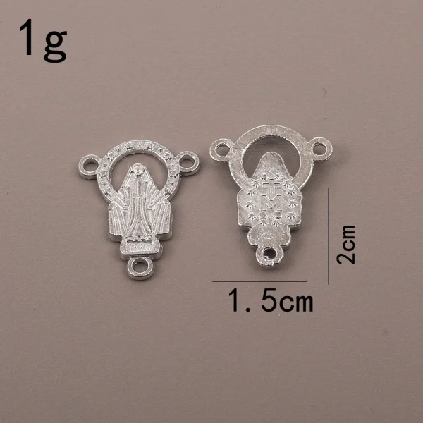 Oval tee pendant, wholesale from manufacturers, cross-border supply, retro metal jewelry pendant, rosary necklace pendan