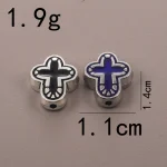 Cross Knight Virgin Alloy Beaded Beads Collection Handmade DIY Bracelet Necklace Material Earrings Jewelry - Image 2