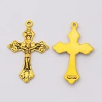 Mecrt Catholic Cross Pendant Zinc Alloy Colorful Jesus DIY Jewelry Accessories - Image 6