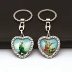 Wholesale and Retail Car Bag Metal Keychain Men's and Women's Picture Frame Keychain Jewelry Pendant - Image 5