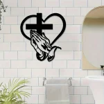 Christian Cross Art Craft Home Interior Living Room Wall Decoration Pendant for - Image 2