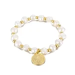 Natural Pearl Bead Bracelet Women Religious Priest Jewelry Elastic Stainless Steel Bead Bracelet Wholesale - Image 5