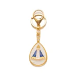 Guadalupe Metal Pendant Keychain Catholic Brazilian Virgin Mary Keychain, Gold-plated Pendant Wholesale - Image 5