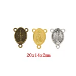 Catholic Zinc Alloy Jewelry Rosary Accessories Triangular DIY Jesus Connector Accessories Wholesale - Image 2
