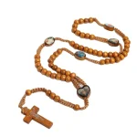 Catholic Rosary Customized Production Wooden Beads Jerusalem Jewelry Crosses Prayer Beads Jesus Religious Ornaments Wholesale - Image 6