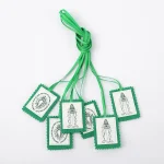 New In-Stock Religious Style Polyester Necklace Tags with Claw Setting Custom Logo Patterns Shoulder Tags for Travel Use - Image 5